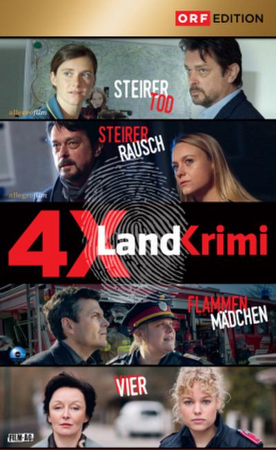 Landkrimi-Set 7: Steirertod/Steirerrausch/Flammenmädchen/Vier, 4 DVD-Video