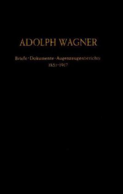 Adolph Wagner. - Heinrich Rubner