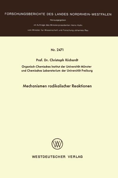 Mechanismen radikaler Reaktionen