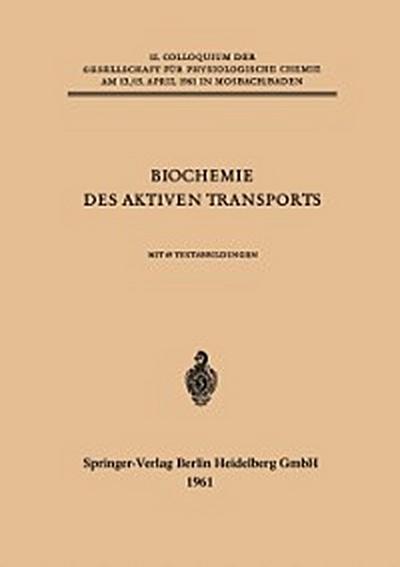 Biochemie des Aktiven Transports