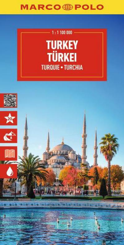 MARCO POLO Reisekarte Türkei 1:1 Mio.