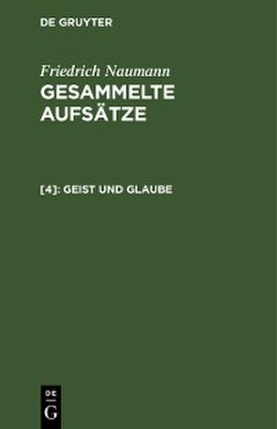 Geist und Glaube