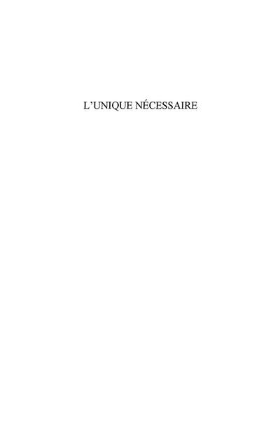 Unique necessaire L’