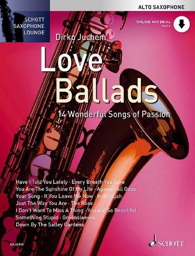 Love Ballads. Alt-Saxophon. Ausgabe mit CD