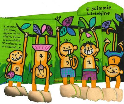 5 scimmie birichine. Imparare giocando