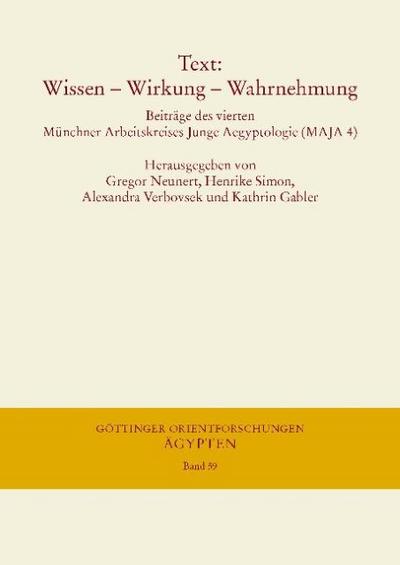 Text: Wissen - Wirkung - Wahrnehmung