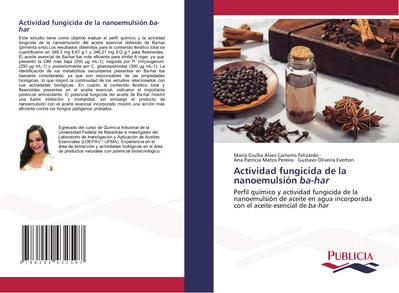 Actividad fungicida de la nanoemulsión ba-har