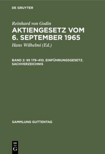 §§ 179-410. Einführungsgesetz. Sachverzeichnis