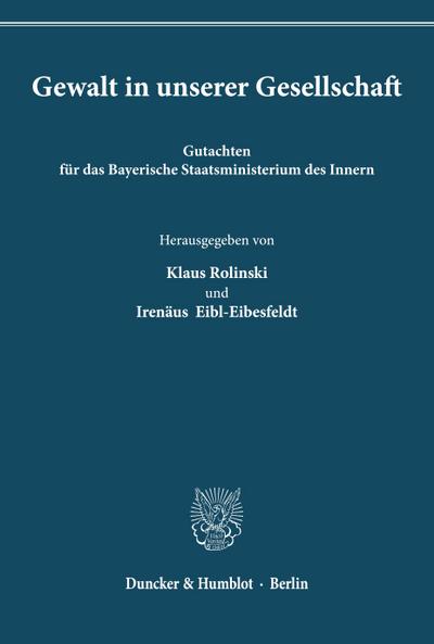 Gewalt in unserer Gesellschaft.