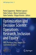 Optimization and Decision Science: Operations Rese