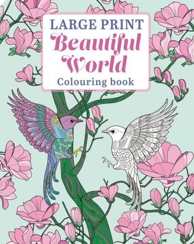 Large Print Beautiful World Colouring Book