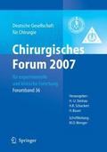 Chirurgisches Forum 2007 für experimentelle und klinische Forschung