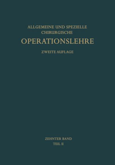 Die Operationen an den Extremitäten