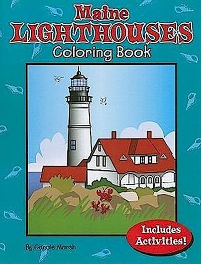 Maine Lighthouses Coloring Book