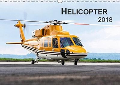 Helicopter 2018 (Wandkalender 2018 DIN A3 quer)