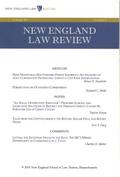 New England Law Review: Volume 49, Number 1 - Fall 2014