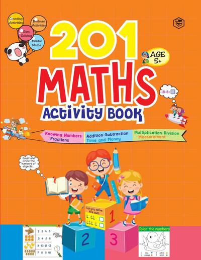 201 Maths Activity Book - Fun Activities and Math Exercises For Children