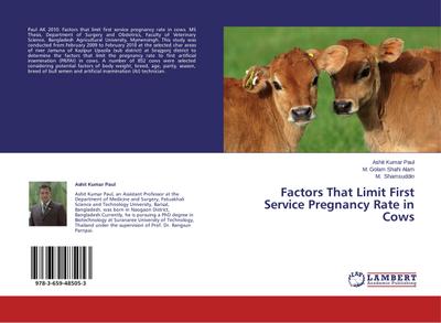 Factors That Limit First Service Pregnancy Rate in Cows