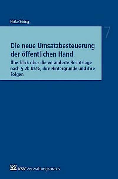 Die neue Umsatzbesteuerung der öffentlichen Hand