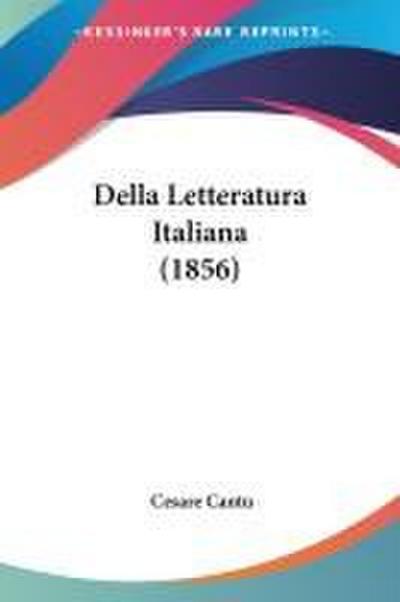 Della Letteratura Italiana (1856)