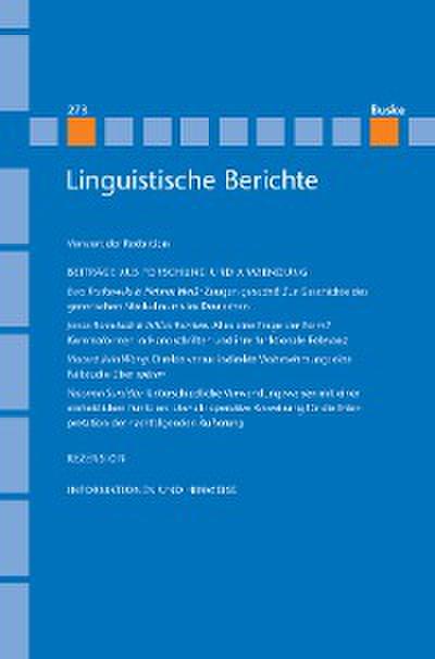 Linguistische Berichte Heft 273