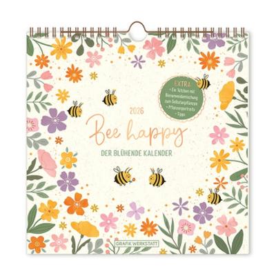 Botanic-Kalender 2026 Bee happy