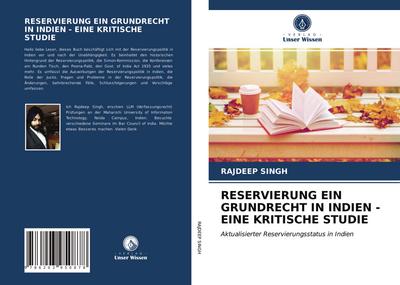 RESERVIERUNG EIN GRUNDRECHT IN INDIEN - EINE KRITISCHE STUDIE