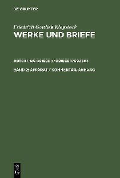 Apparat / Kommentar. Anhang