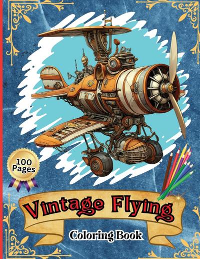 Vintage Flying Coloring Book
