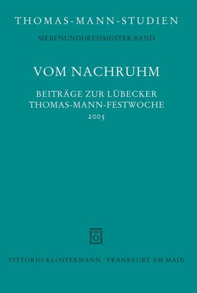 Vom Nachruhm