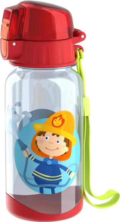 HABA 303695 Trinkflasche Feuerwehr Kinder-Trinkflasche für Feuerwehr-Fans 400ml