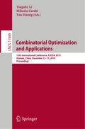 Combinatorial Optimization and Applications