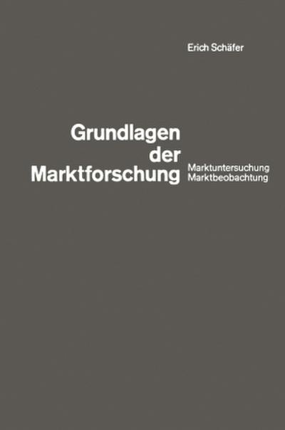 Grundlagen der Marktforschung