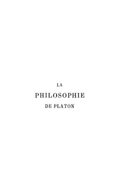 Philosophie de Platon La  3