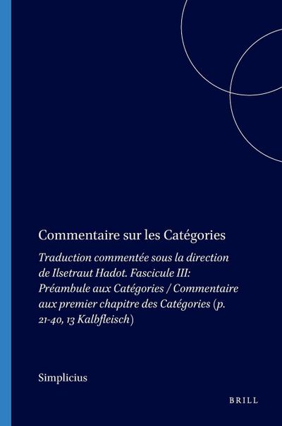 Commentaire sur les Catégories