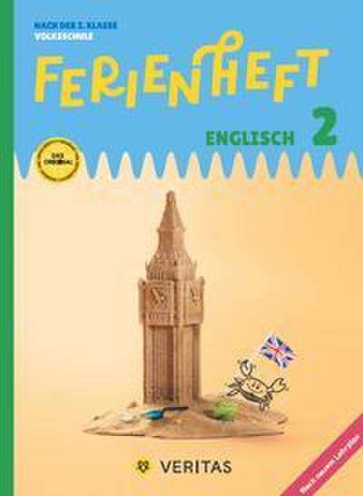 Englisch Ferienhefte - Ferienheft Englisch 2. Klasse Volksschule - Lehrplan 2023 -  - Ferienheft mit eingelegten Lösungen