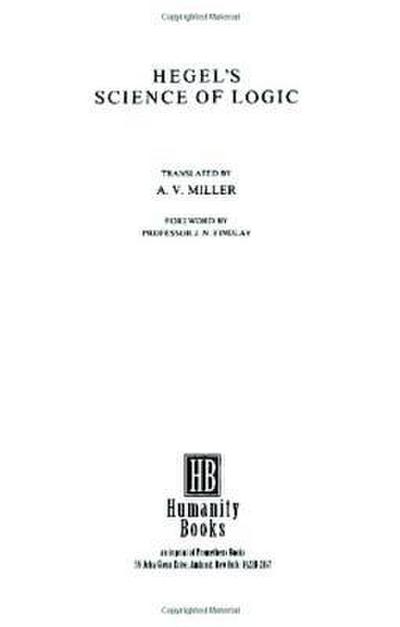 Hegel’s Science of Logic