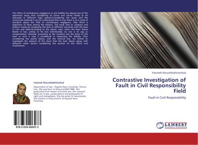 Contrastive Investigation of Fault in Civil Responsibility Field