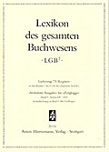 Lexikon des gesamten Buchwesens