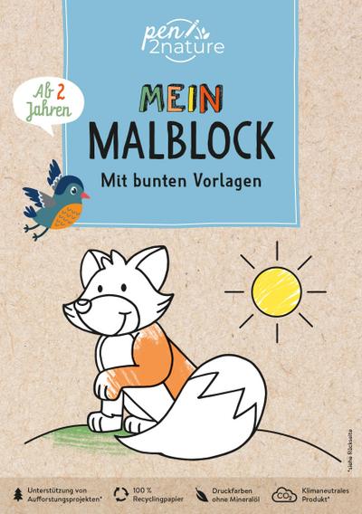 Mein Malblock. Mit bunten Vorlagen. Für Kinder ab 2 Jahren