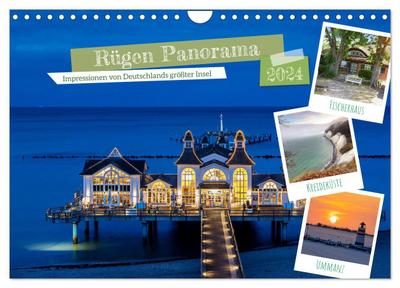 Rügen Panorama (Wandkalender 2024 DIN A4 quer), CALVENDO Monatskalender
