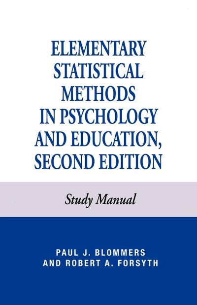 Elementary Statistical Methods in Psychology