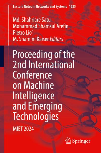 Proceeding of the 2nd International Conference on Machine Intelligence and Emerging Technologies