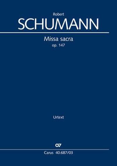 Missa sacra c-Moll (Klavierauszug)
