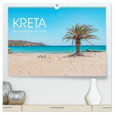 Kreta - Die Highlights der Insel (hochwertiger Premium Wandkalender 2026 DIN A2 quer), Kunstdruck in Hochglanz