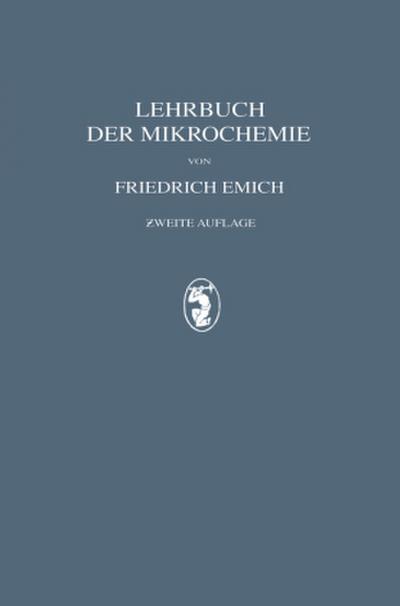 Lehrbuch der Mikrochemie