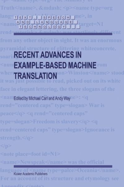 Recent Advances in Example-Based Machine Translation