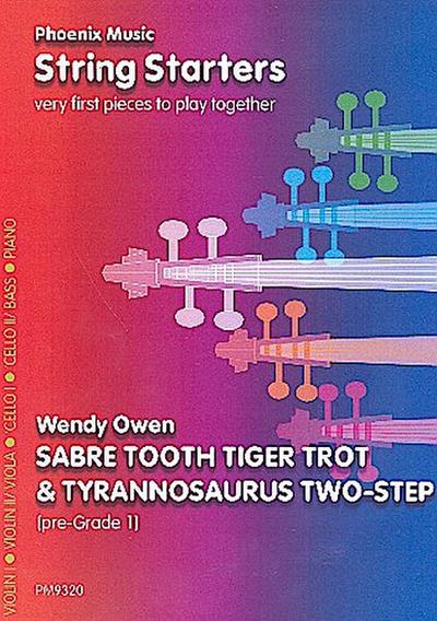 Sabre Tooth Tiger Trot  und Tyrannosaurusfür variable Streicherbesetzung
