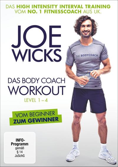 JOE WICKS - Das Body Coach Workout - Level 1-4 - (HIIT - High Intensity Interval Training), 1 DVD