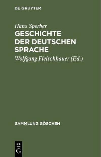 Geschichte der deutschen Sprache